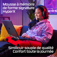 HyperX Cloud III — Casque de jeu (noir/rouge)