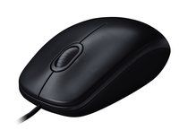 Logitech M90 Mouse wired scroll USB Black