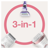 Braun Silk-épil 9 9-870 épilateur 40 pince(s) Rose, Blanc