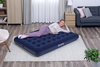 Bestway Matelas gonflable 2 places avec pompe électrique externe 191 x 137 x 22 cm