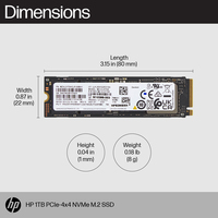 HP 1TB PCIe NVMe M.2 SSD