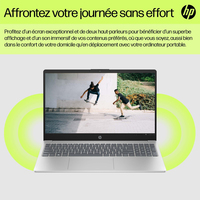 HP 15-fd0064nf Intel® Core™ i3 i3-N305 Ordinateur portable 39,6 cm (15.6&quot;) Full HD 8 Go DDR4-SDRAM 256 Go SSD Wi-Fi 6 (802.11ax) Windows 11 Home Gris