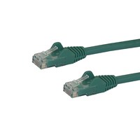 StarTech.com N6PATCH15GN cable de red Verde 4.57 m Cat6 U/UTP (UTP)