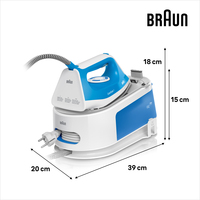 Braun CareStyle 1 IS 1012 BL 2400 W 1,5 L Semelle en céramique Bleu, Blanc