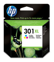 HP 301XL cartouche d&amp;quot;encre trois couleurs grande capacité authentique