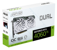 ASUS Dual -RTX4060TI-O8G-WHITE NVIDIA GeForce RTX 4060 Ti 8 Go GDDR6