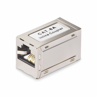 Startech.COM Shielded RJ45 Coupler, Inline CAT6A Coupler, F/F, LTW