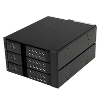 Startech.COM 3 BAY Trayless HOT Swap 3.5" Sata HDD Mobile Rack Backplane 2 YR