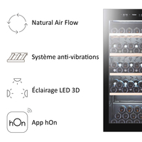 Haier Wine cellar WS105GA Refroidisseur de vin compresseur Autoportante Noir 105 bouteille(s)