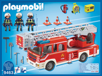 Playmobil Camion de pompiers avec échelle pivotant