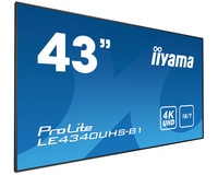 iiyama iiyama LE4340UHS-B1 Signage-Display 108 cm (42.5") LED 350 cd/m² 4K Ultra HD Schwarz Android 18/7 https://images.icecat.biz/img/gallery_lows/54795228_8764414507.jpg
