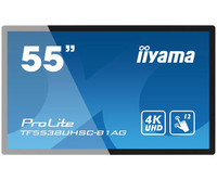 iiyama iiyama ProLite TF5538UHSC-B1AG Interaktiver Flachbildschirm 139,7 cm (55 Zoll) LED 420 cd/m² 4K Ultra HD Schwarz Touchscreen 24/7 https://images.icecat.biz/img/gallery_lows/54795238_5045280591.jpg