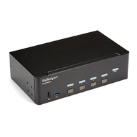 StarTech.com Switch Conmutador KVM de 4 Puertos HDMI - 4K de 30Hz - de Pantalla Doble