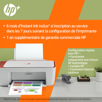 HP DeskJet Imprimante Tout-en-un HP 2723e, Couleur, Imprimante pour Domicile, Impression, copie, numérisation, Sans fil HP+ Éligibilité HP Instant Ink Imprimer depuis un téléphone ou une tablette Numériser vers PDF