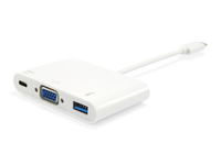 Equip 133462 laptop-dockingstation & portreplikator USB 3.2 Gen 1 (3.1 Gen 1) Type-C Weiß