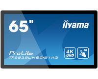 iiyama iiyama TF6538UHSC-B1AG Signage-Display Interaktiver Flachbildschirm 165,1 cm (65 Zoll) LED 420 cd/m² 4K Ultra HD Schwarz Touchscreen 24/7 https://images.icecat.biz/img/gallery_lows/57925738_9075892084.jpg