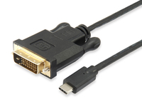 Equip 133468 Videokabel-Adapter 1,8 m USB Typ-C DVI-D Schwarz - 133468