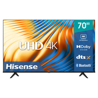 Hisense 70A6H Televisor 177.8 cm (70") 4K Ultra HD Smart TV Wifi Negro 300 cd / m²