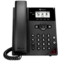 POLY 150 teléfono IP Negro 2 líneas LCD