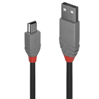 Lindy 36720 USB Kabel USB 2.0 0,2 m USB A Mini-USB B Schwarz - 36720