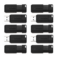 Verbatim PinStripe USB Flash Drive – Business 10pk unidad flash USB 32 GB USB tipo A 2.0 Negro