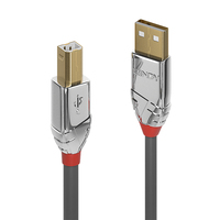 Lindy 36640 USB Kabel USB 2.0 0,5 m USB A USB B Grau - 36640