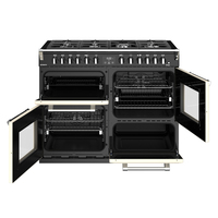 Stoves Richmond S1100 DF Cuisinière Gaz Noir, Crème A