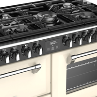 Stoves Richmond S1100 DF Cuisinière Gaz Noir, Crème A