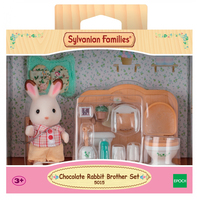 Sylvanian Families Le frère lapin chocolat et toilettes