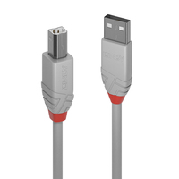 Lindy 36682 USB Kabel USB 2.0 1 m USB A USB B Grau - 36682