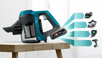 Bosch Serie 6 BBS611LAG aspirateur balai et balai électrique Sans sac 0,3 L Bleu