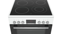 Bosch Serie 4 HKR39C220 four et cuisinière Electrique Céramique Blanc A