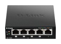 D-Link DGS-1005P Non-géré L2 Gigabit Ethernet (10/100/1000) Connexion Ethernet, supportant l&amp;quot;alimentation via ce port (PoE) Noir