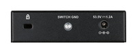 D-Link DGS-1005P Non-géré L2 Gigabit Ethernet (10/100/1000) Connexion Ethernet, supportant l&amp;quot;alimentation via ce port (PoE) Noir