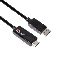 CLUB3D DisplayPort 1.4 auf HDMI 2.0b HDR Kabel Stecker/Stecker 2 Meter - CAC-1082