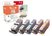 7640169585746 -  Canoin 5- Pack XL (Black Yellow Cyan Magenta Compatible) Ink - Tintenpatrone Cyan