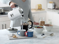 Kenwood ZJX650WH bouilloire 1 L 2200 W Argent, Blanc