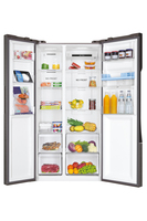 Haier SBS 90 Serie 3 HSR3918EWPG frigo américain Autoportante 521 L E Argent
