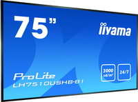 iiyama iiyama LH7510USHB-B1 Signage-Display Digital Signage Flachbildschirm 190,5 cm (75") LED 3000 cd/m² 4K Ultra HD Schwarz 24/7 https://images.icecat.biz/img/gallery_lows/65334039_5637321119.jpg