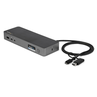 StarTech.com USB-C & USB-A Dock, Hybrid Universal Laptop Docking Station wi ...