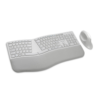 Kensington PRO FIT Ergo Wireless Keyboard AND Mouse Combo SET, Spill-Proof - Grey
