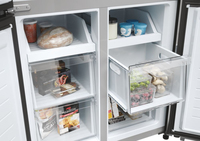 Haier Cube 83 Serie 3 HCR3818ENMM frigo américain Autoportante 467 L E Acier inoxydable