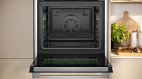 Neff N 70 B24CR71N0 four 71 L A+ Noir, Acier inoxydable