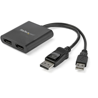 Startech.COM 2-Port Multi Monitor Adapter - Displayport MST HUB - Dual 4K 3 YR