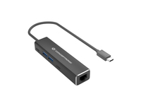 Conceptronic ABBY14B 2.5G Ethernet USB 3.2 Gen 1 Adapter mit USB-Hub, - ABBY14B