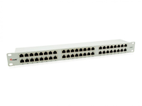 Equip 48-Port Cat.6 Geschirmtes Patch Panel, Hellgrau - 326349