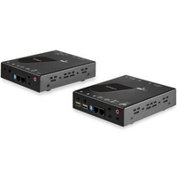 StarTech.com Extensor KVM HDMI KVM por IP - HDMI 4K 30Hz y USB 2.0 por IP, LAN o Ethernet CAT5e/CAT6 (100m/330ft) - Kit Extensor para Transmisor/Receptor/Conmutador/Switch KVM Remoto