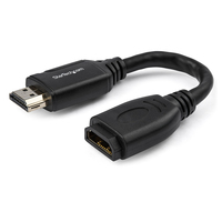 Startech 6in High Speed HDMI Port Saver Cable with 4K 60Hz