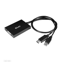 CLUB3D cac-1010 Displayport/usb DVI-I Daul link Schwarz, Weiß - CAC-1010