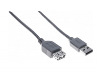 Rallonge USB2.0 Type-A M/F certifiée * 0,60m [532411] GRISE